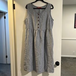 Pyne and Smith no 24 in cosette stripe linen